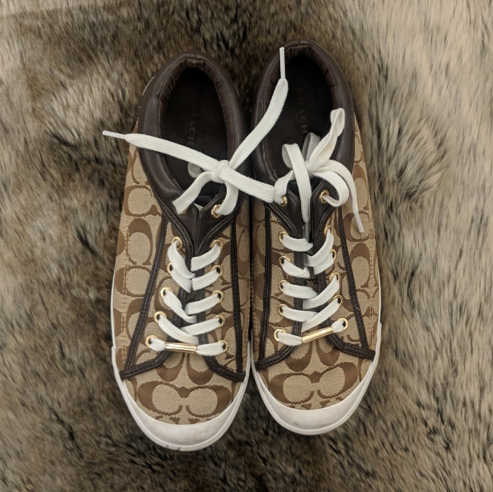 Coach brown sneakers